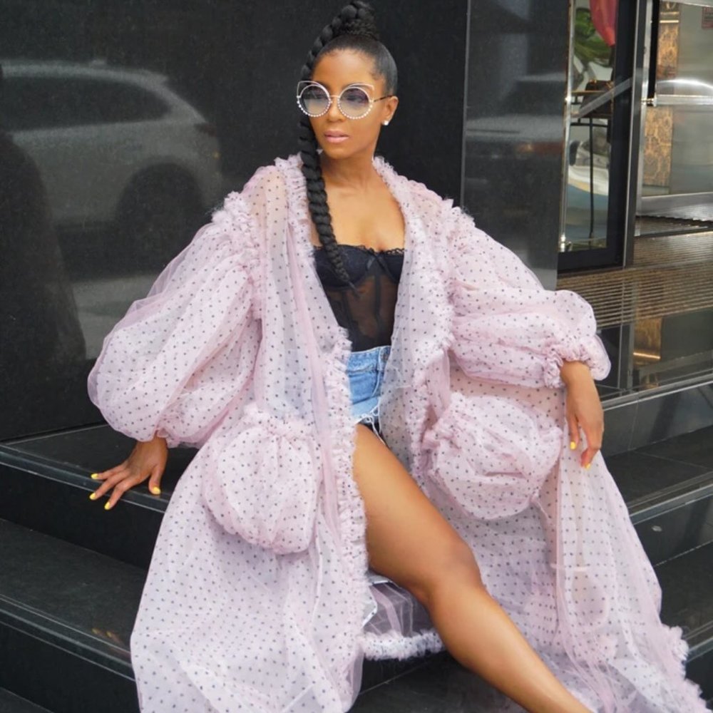 SHEER PINK DUSTER
